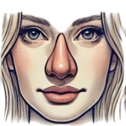 Change nose shape by rhinoplasty